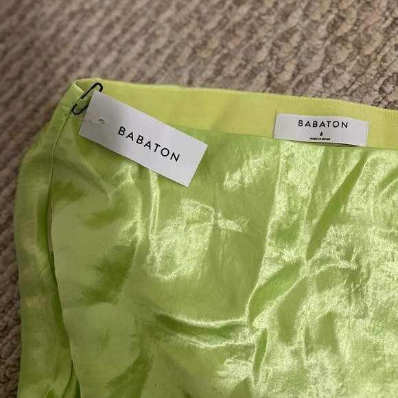 Babaton Silk Skirt green - Picture 3 of 3